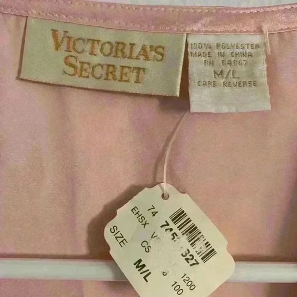New old stock Victoria’s Secret gold label nightshirt size medium soft pink - Picture 4 of 6